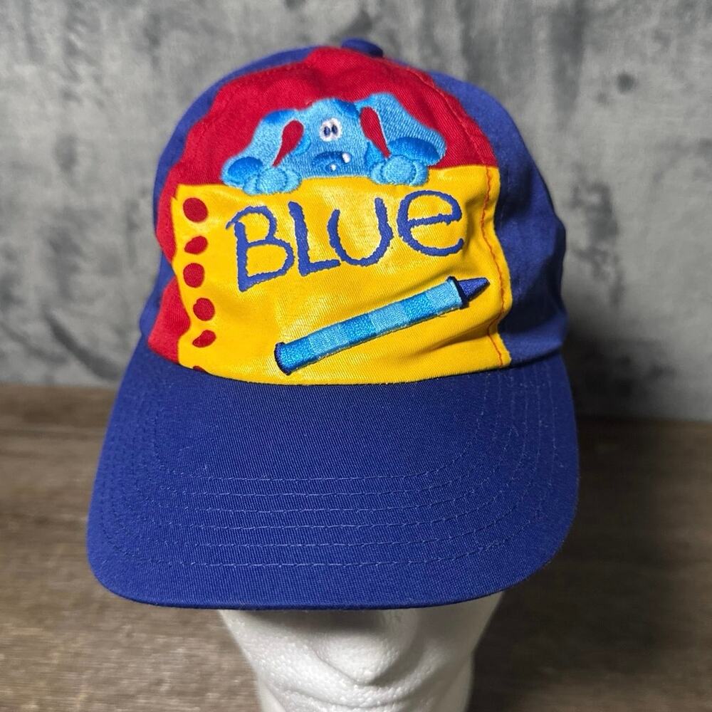 Vintage 1999 Blues Clues Hat Kids 4-7 Viacom Nickelodeon Headwear Cap 90s Y2K